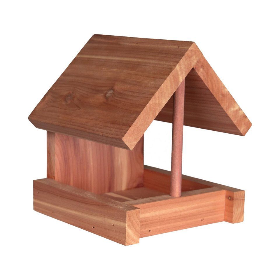 Futterhaus Futterhaus, Zedernholz