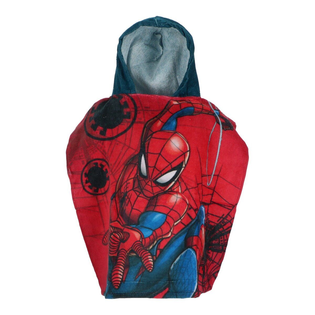Spiderman Poncho Spiderman Poncho Kinder-Kapuzenponcho, 110x55cm