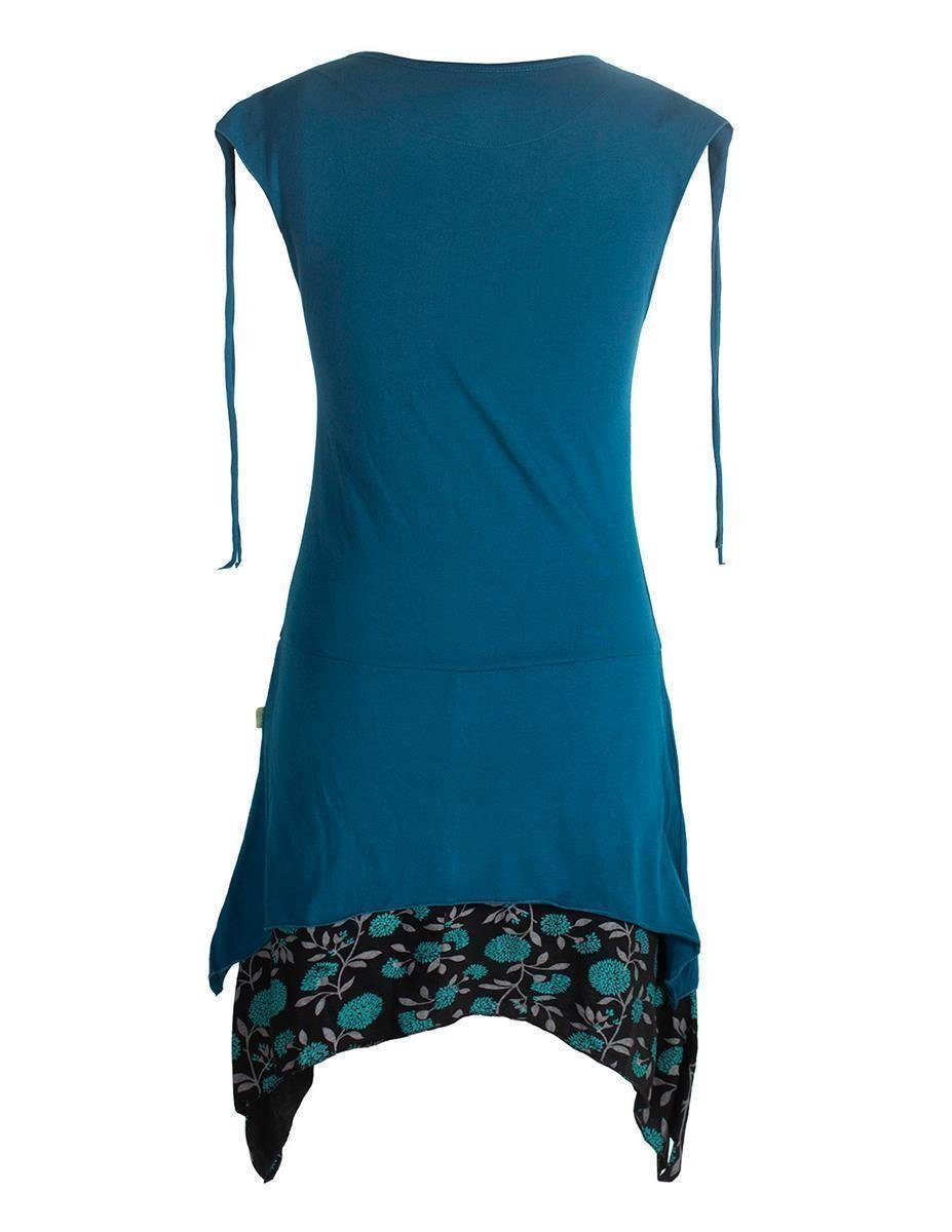 Vishes Zipfelkleid Ärmelloses Lagen-look Elfen Zipfelkleid Hippie, Boho, Et günstig online kaufen