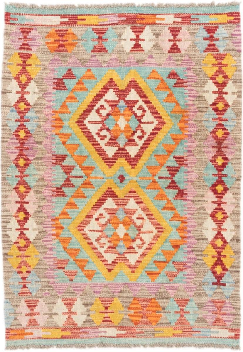 Orientteppich Kelim Afghan 84x118 Handgewebter Orientteppich, Nain Trading, rechteckig, Höhe: 3 mm