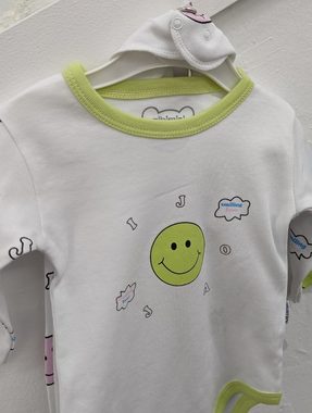 albimini Kinderanzug Baby Anzug 3-teilig Hose-Body/Overall-Tuch