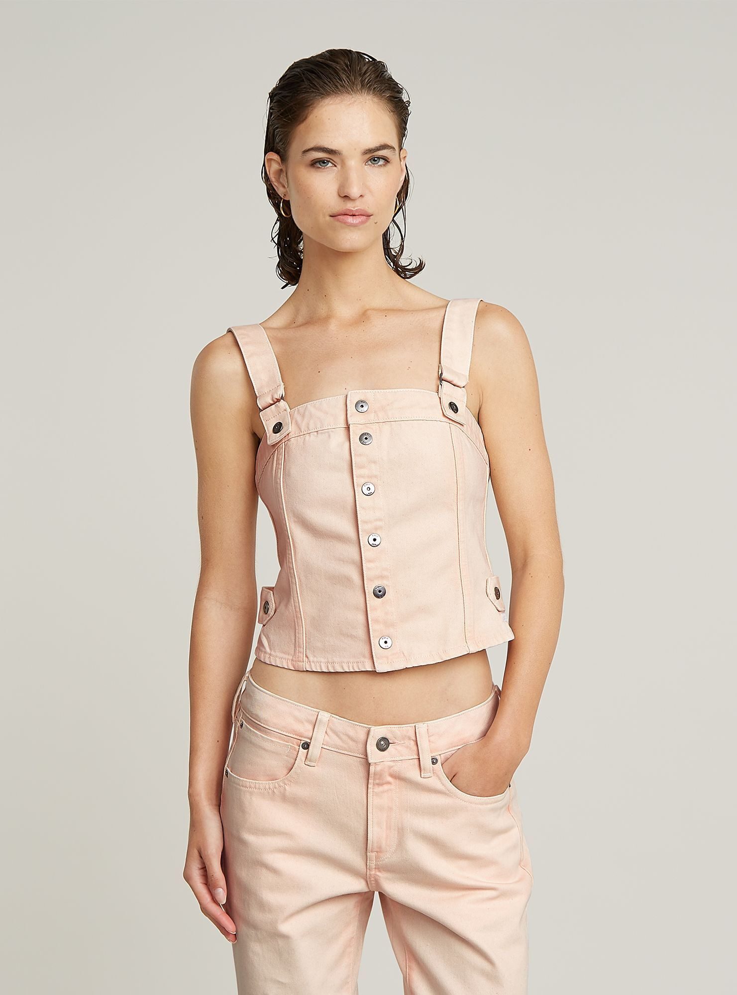 G-STAR T-Shirt Bustier Top Detachable Straps