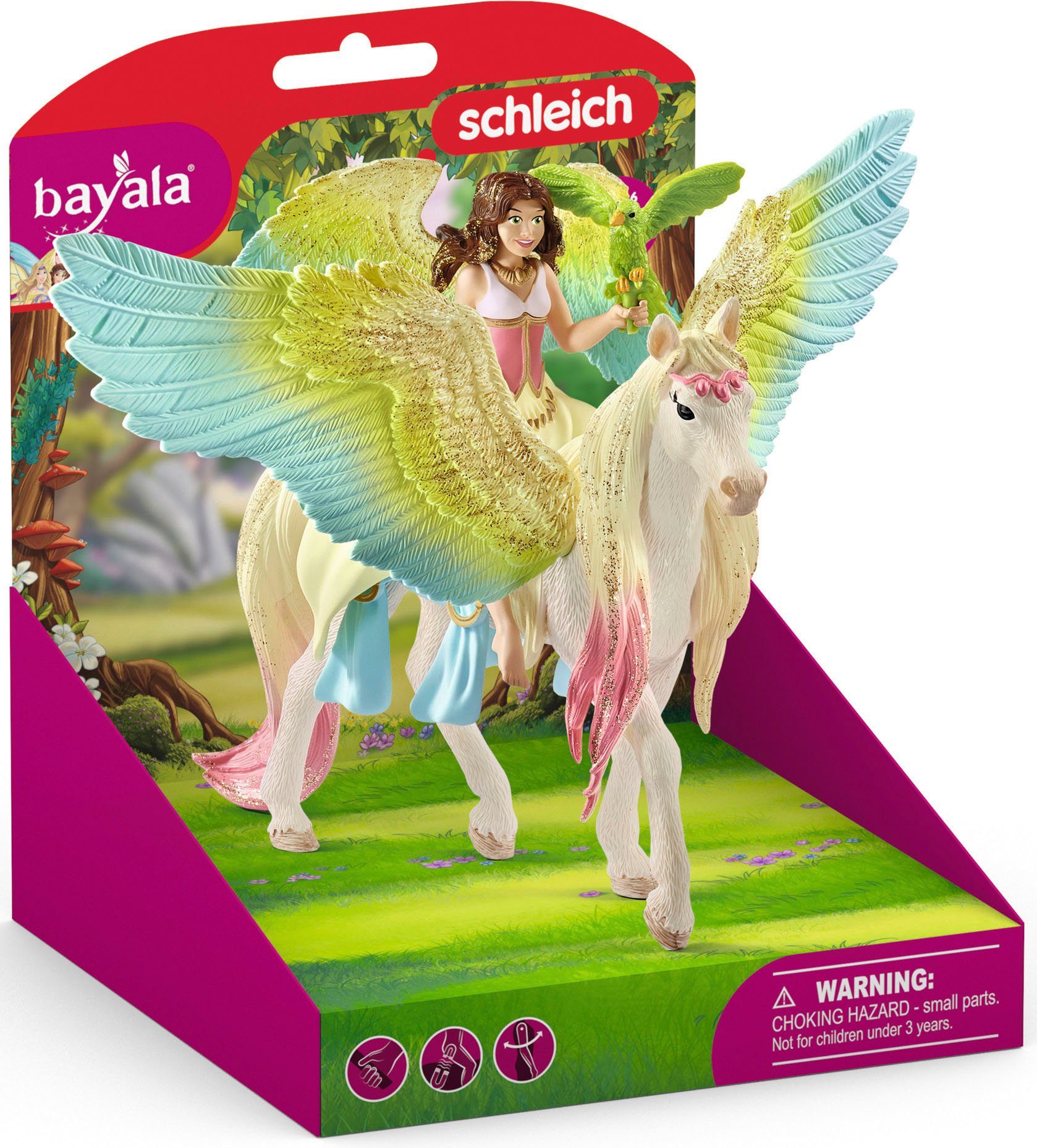 mit Glitzer-Pegasus BAYALA®, Surah Schleich® Spielfigur (70566)