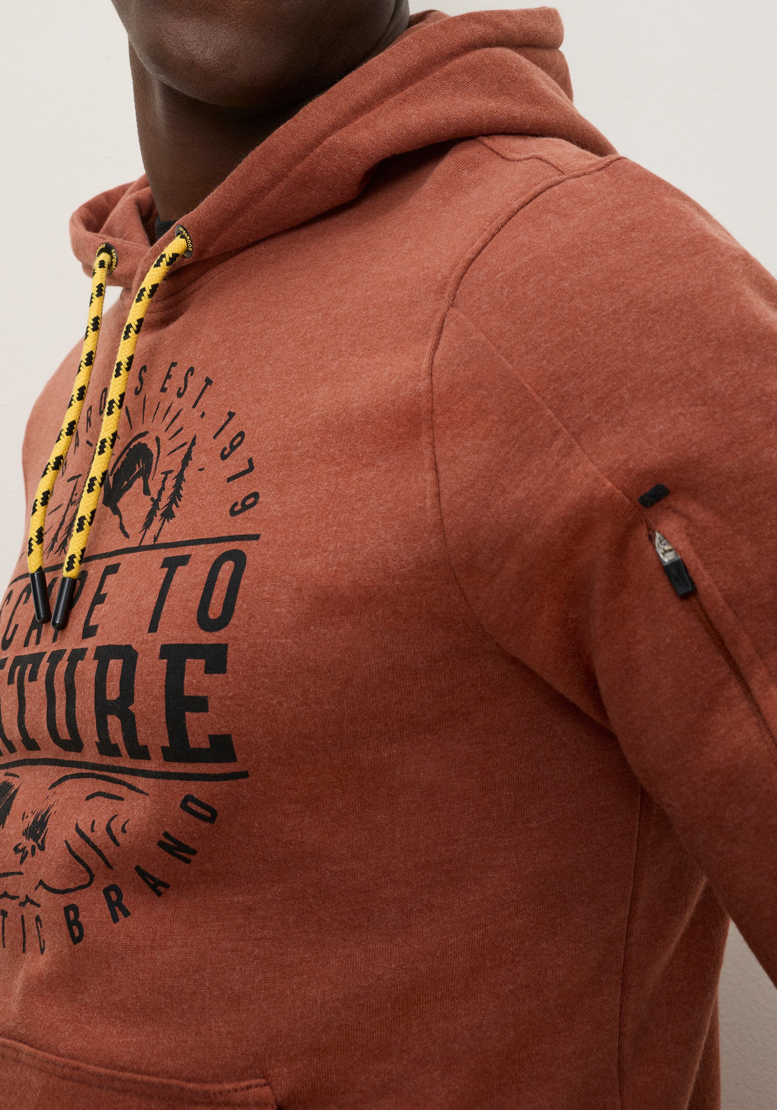 KangaROOS Kapuzensweatshirt mit Kapuze und Kordelzug, Langarm, auch in großen Größen
