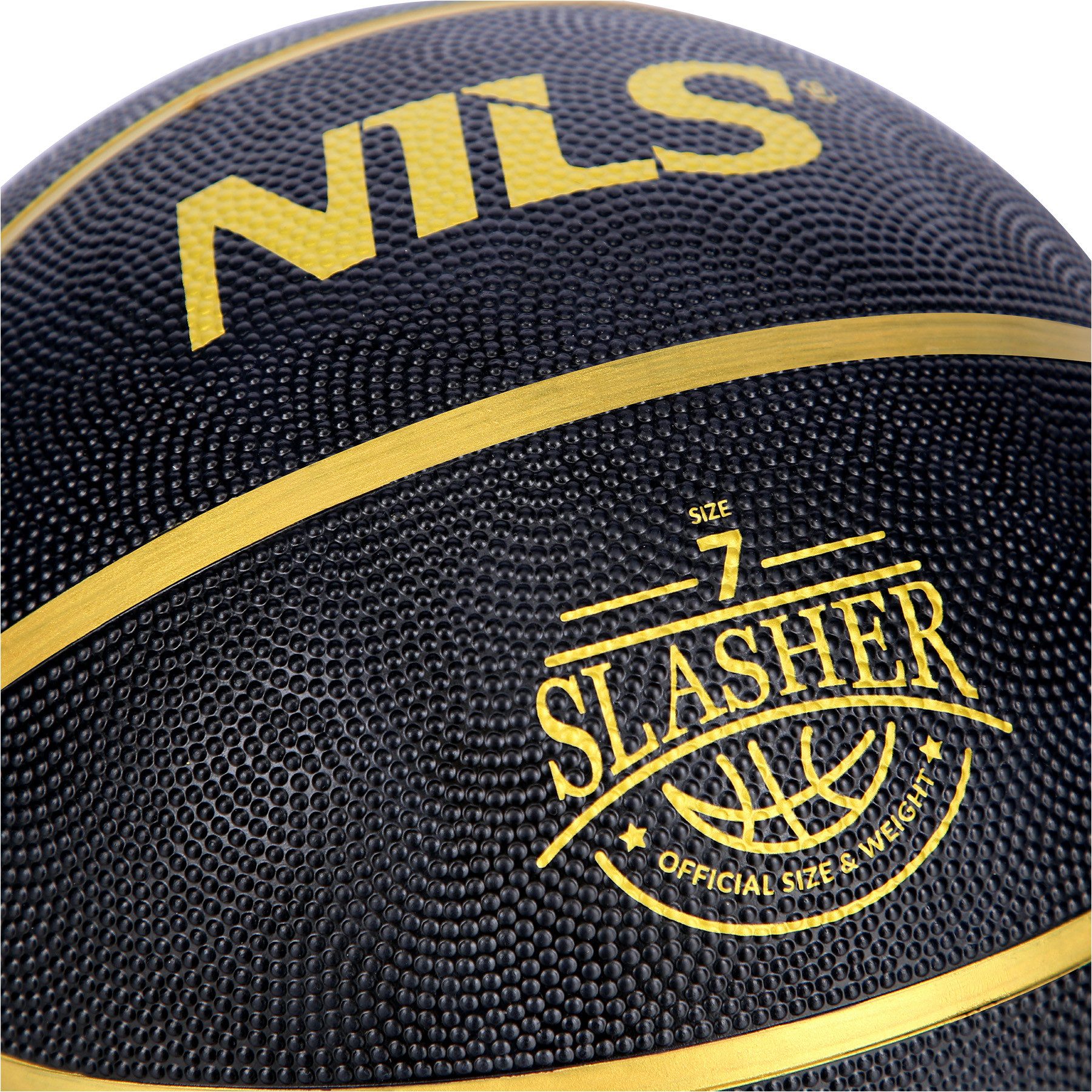 Nils Basketball Ball Slasher Größe 7 Umfang: 75cm, Indoor & Outdoor nutzbar