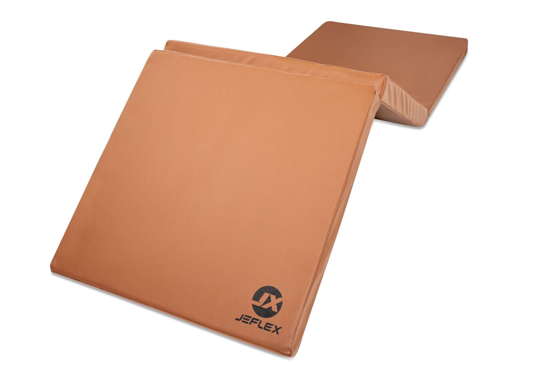 Jeflex Weichbodenmatte Turnmatte klappbar 180 x 60 x 6 cm BRAUN Weichbodenmatte, 180cm x 60cm x 6cm, Made in Germany