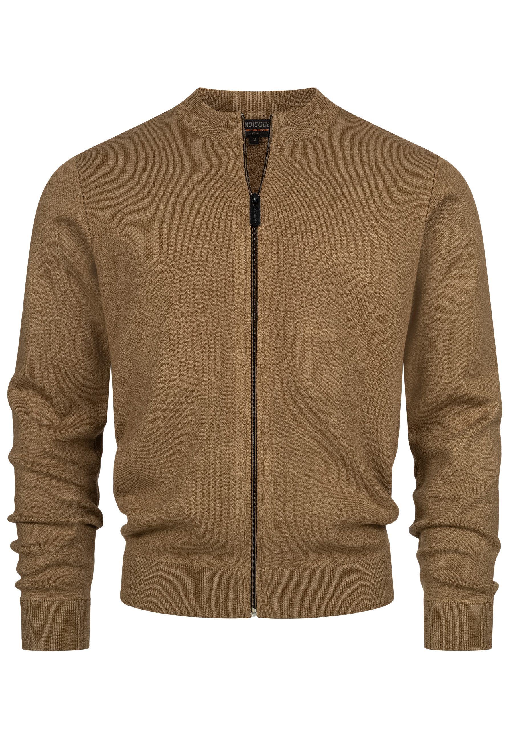 Indicode Strickjacke INLaos Moderne Strickjacke mit Reißverschluss