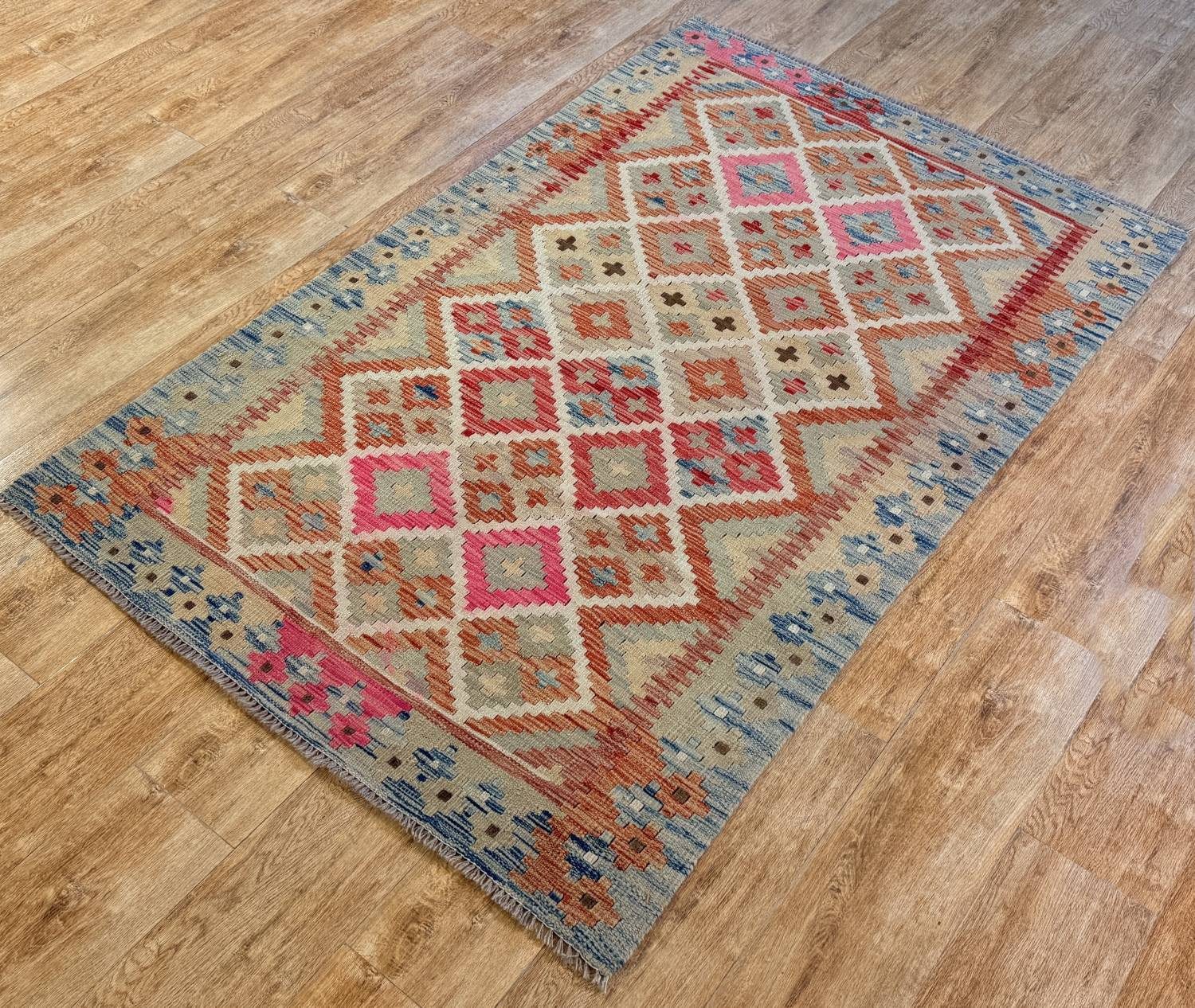Rug Studios Teppich KELIM ORIGINAL HANDGEARBEITET, Rechteckig, Höhe: 5 mm, Handgewebt, 120 x 189 cm, Multi
