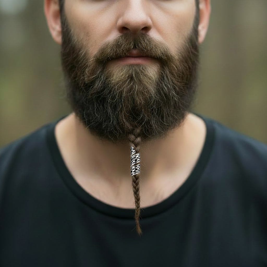 etNox Schleier Bartperle Wikinger: Haarperle mit keltischem Knoten