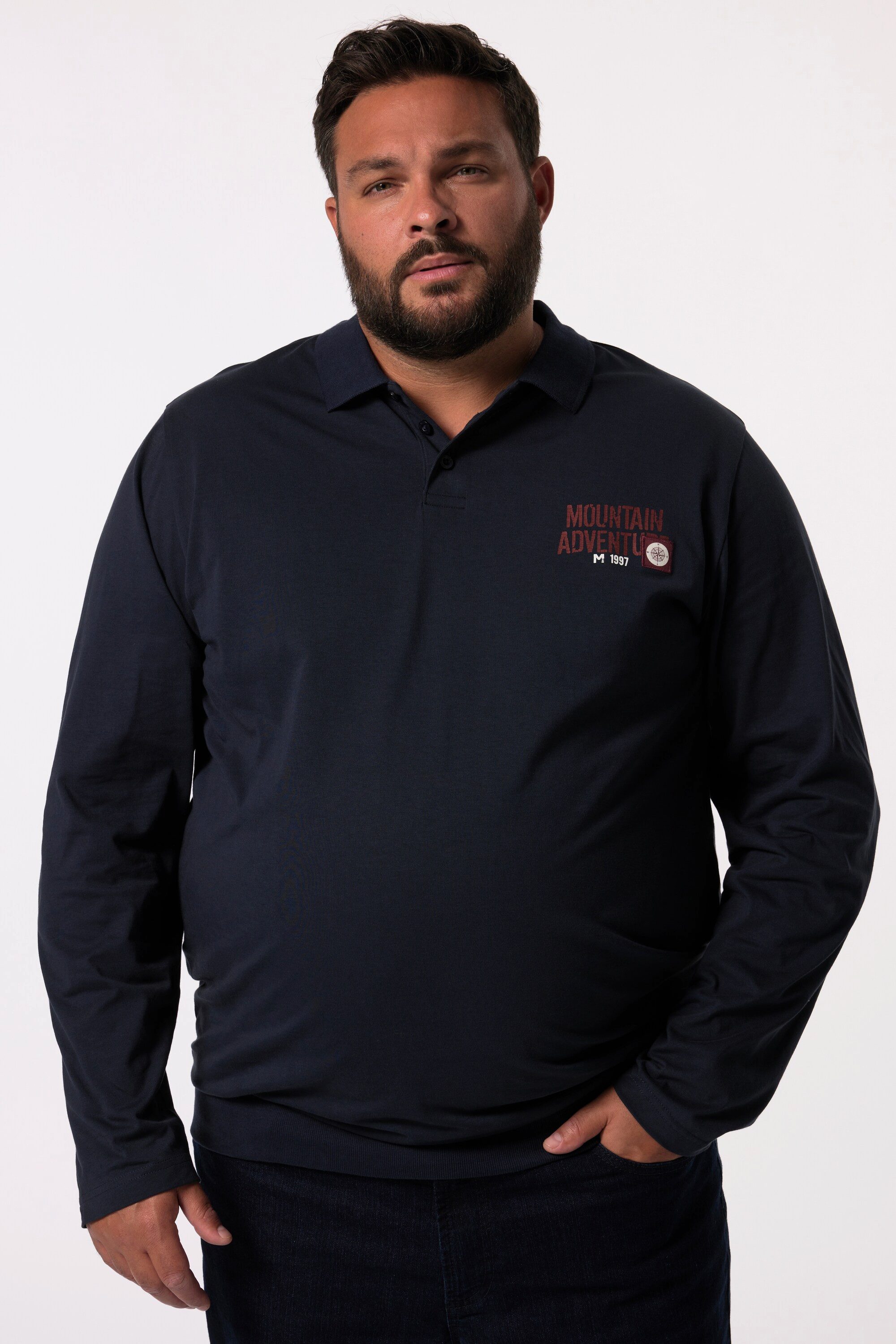 Men Plus Poloshirt Men+ Poloshirt Langarm günstig online kaufen