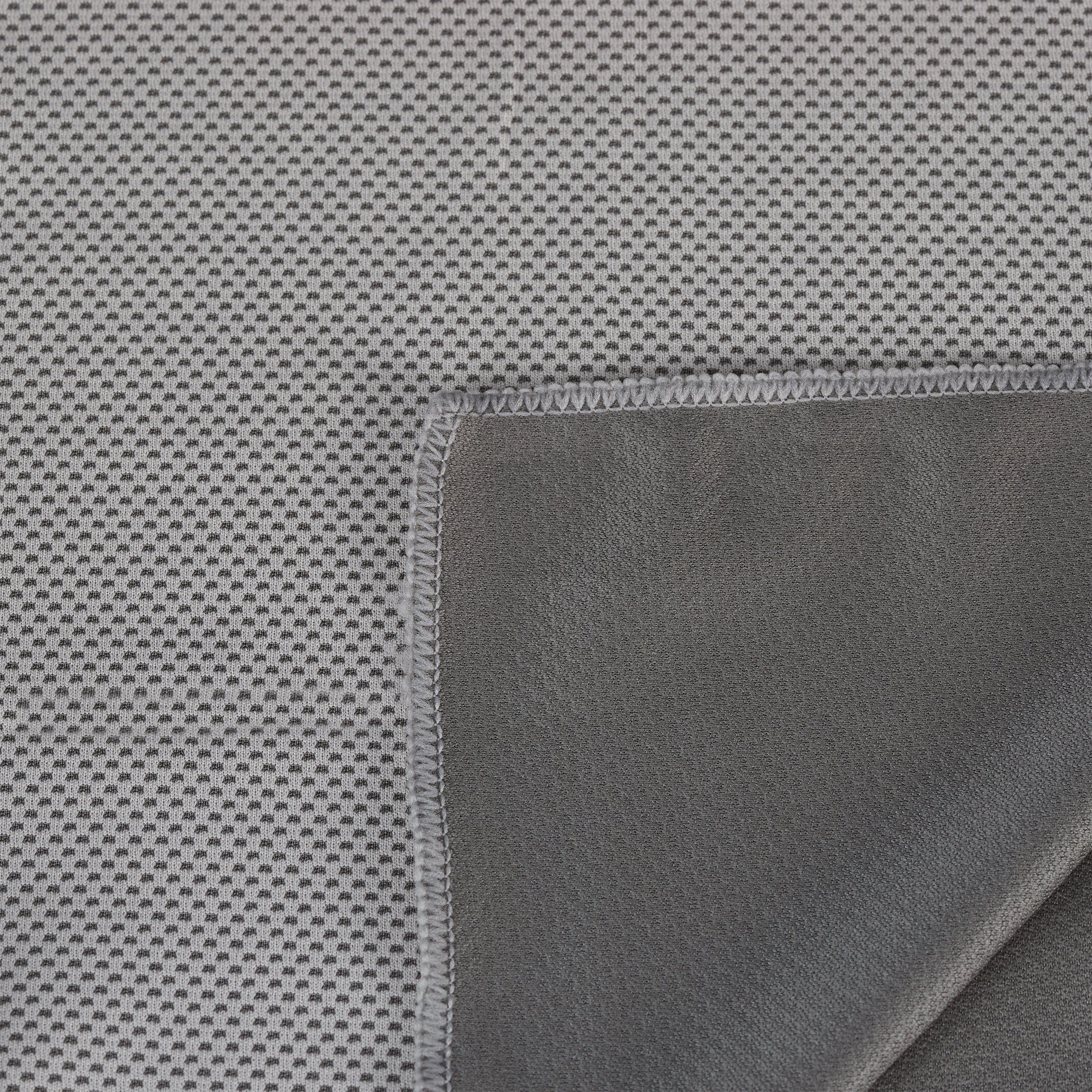 Grau relaxdays Handtuch Kühlendes 4x in Sporthandtuch