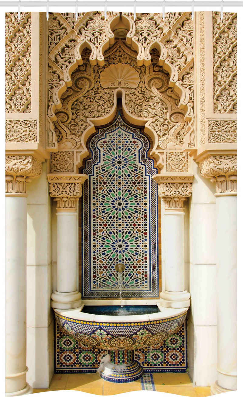 Abakuhaus Duschvorhang Badezimmer Deko Set aus Stoff mit Haken Breite 120 cm, Höhe 180 cm, marokkanisch Vintage Eastern Art