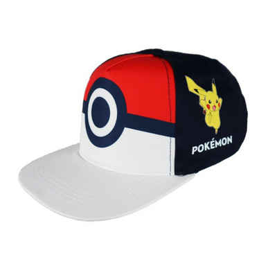 POKÉMON Snapback Cap Pokemon Pikachu Shiggy Jungen Snapback Basecap Gr. 52 bis 54