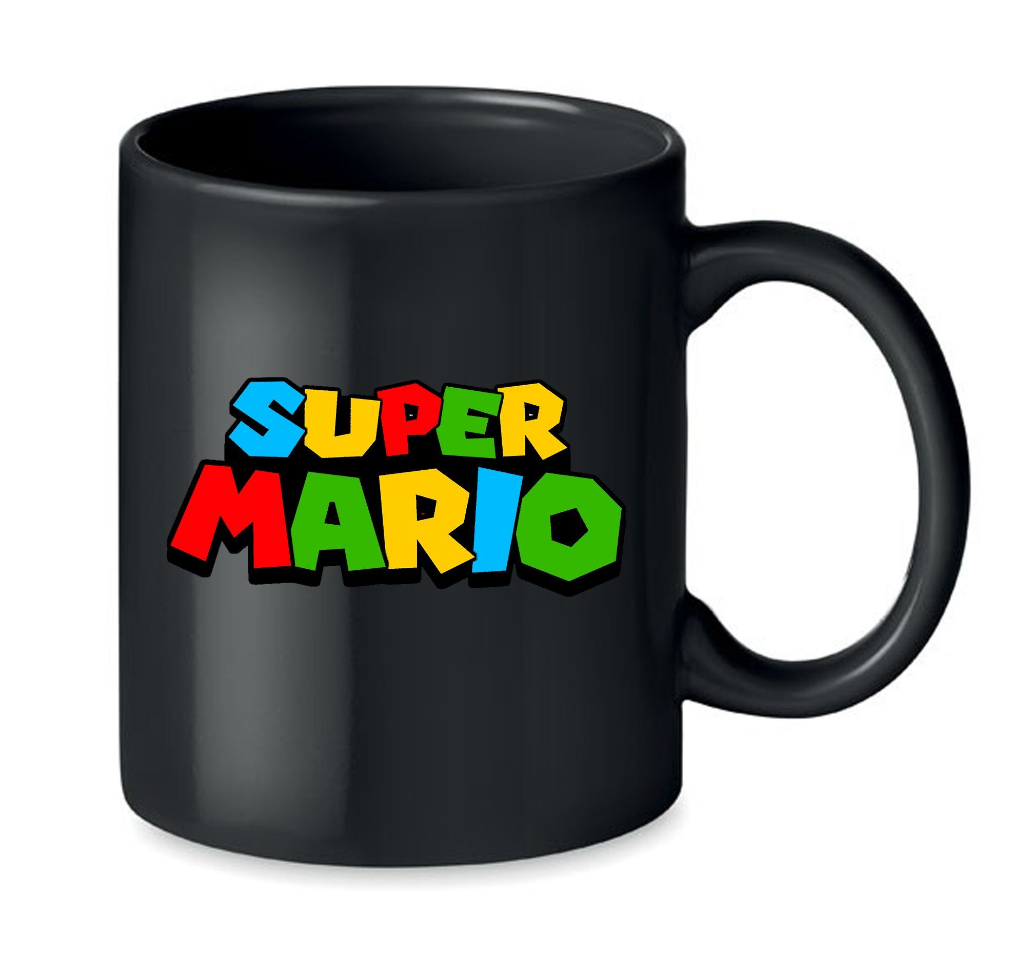 Blondie & Brownie Tasse Super Mario Nintendo Konsole Spiele Yoshi Luigi, Keramik Schwarz