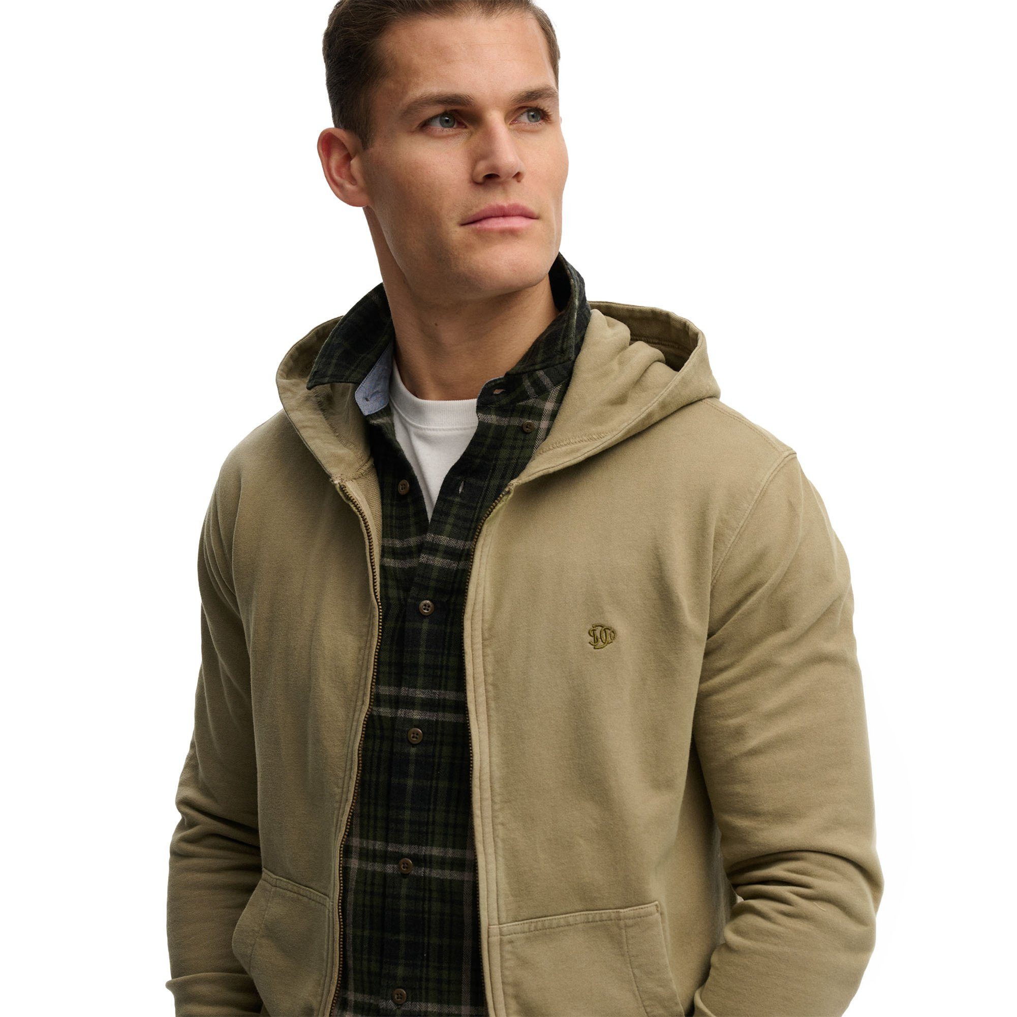 Superdry Sweatshirt Herren Sweatjacke Baumwolle