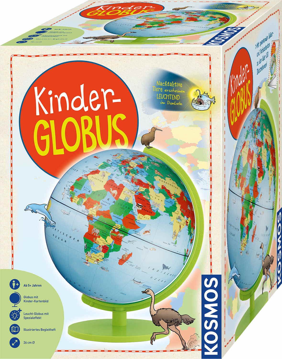 Kosmos Experimentierkasten Experimentieren Geografie & Universum Kinder-Globus (aufgebaut) 676964