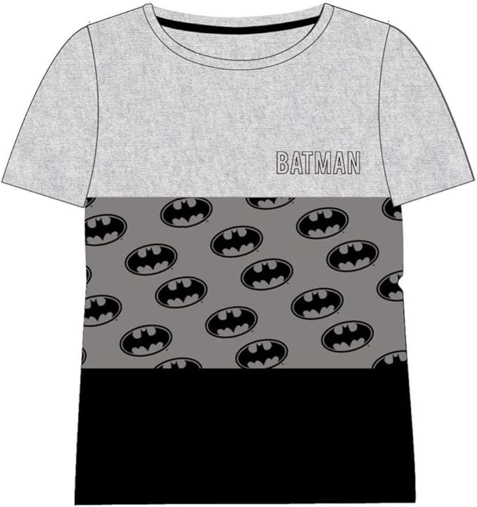 Batman Print-Shirt BATMAN Kinder T-Shirt 5-12 Jahre weiß oder grau