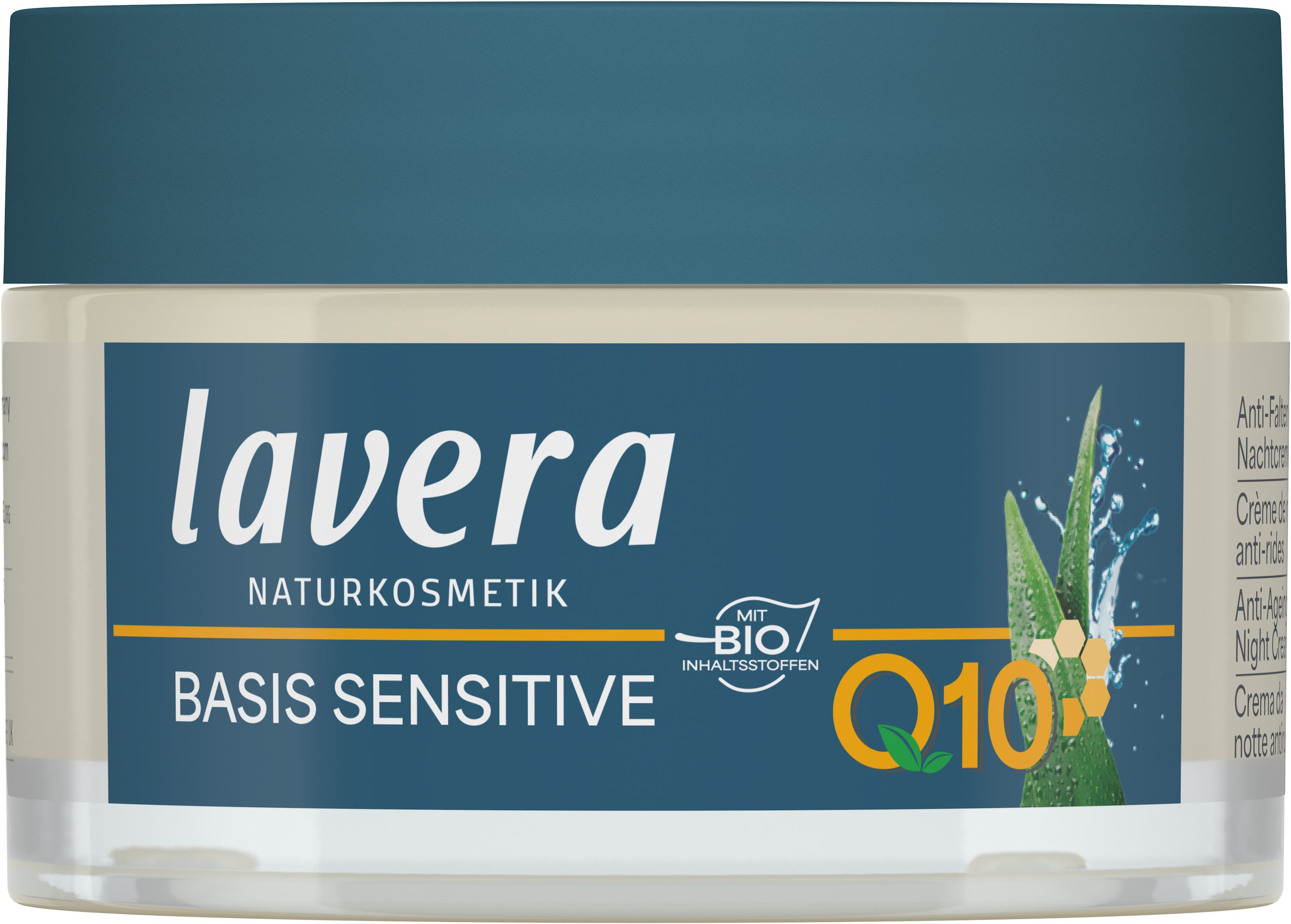 lavera Nachtcreme basis sensitive Anti-Falten Nachtcreme Q10