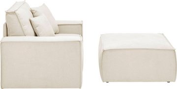 andas Loveseat Finnley (2-St), Loveseat und Hocker im Set, passend zur Polster-Serie Finnley