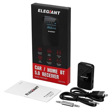 ELEGIANT BTA-019 Bluetooth Transmitter Störungsfreie Hi-Fi-Übertragung! Bluetooth-Adapter, einzigartige Störungsfreie Hi-Fi Übertragung, Bluetooth