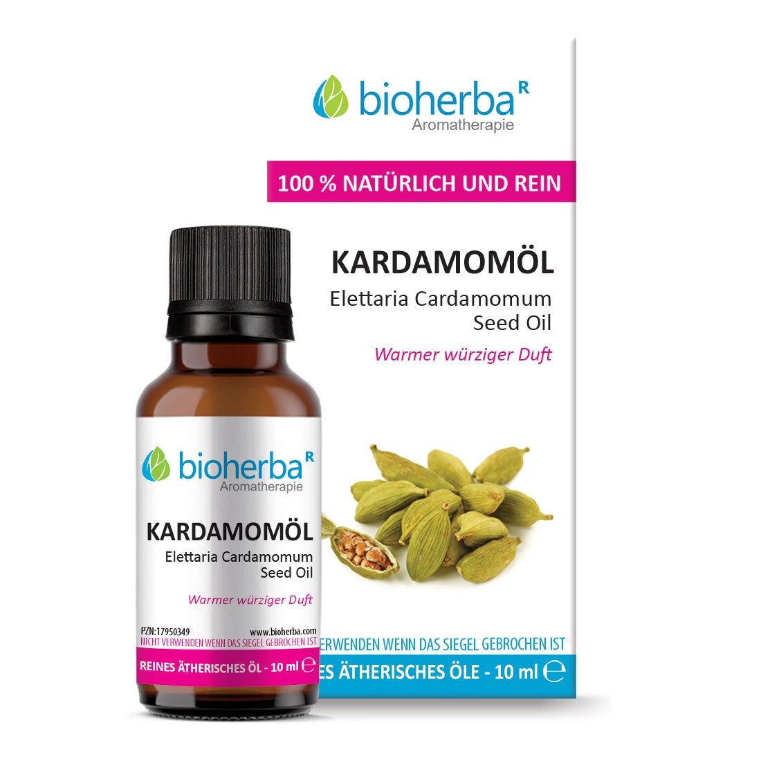 BIOHERBA R Pflege-Set Kardamomöl Reines ätherisches Öl 10 ml