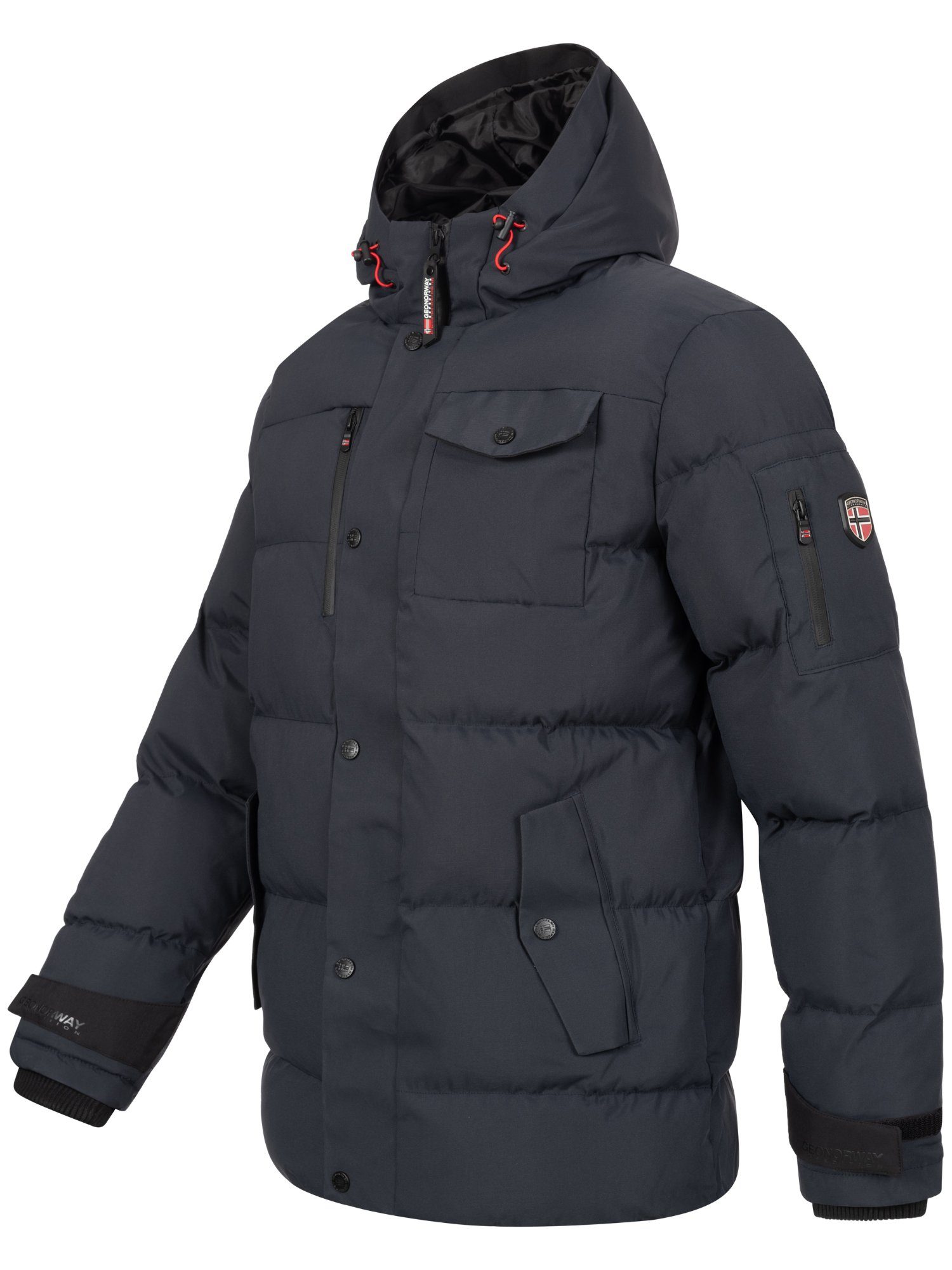 Geo Norway Winterjacke Herren Winterjacke Steppjacke H-357 – Bild 2 von 5