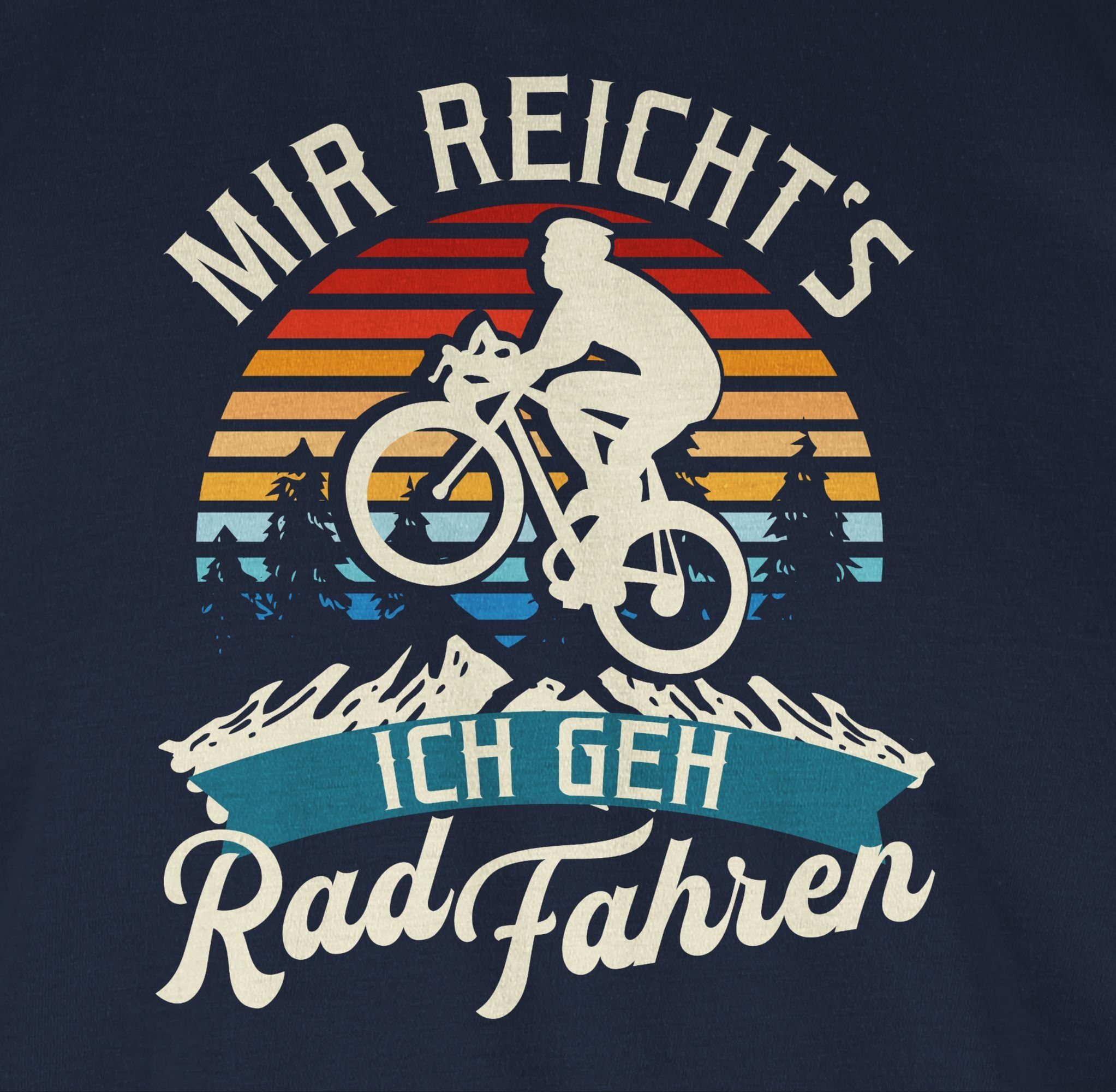 geh reicht's weiß - 02 Radsport Shirtracer Bekleidung Rad Navy Fahrrad fahren Vintage T-Shirt - Blau ich Mir