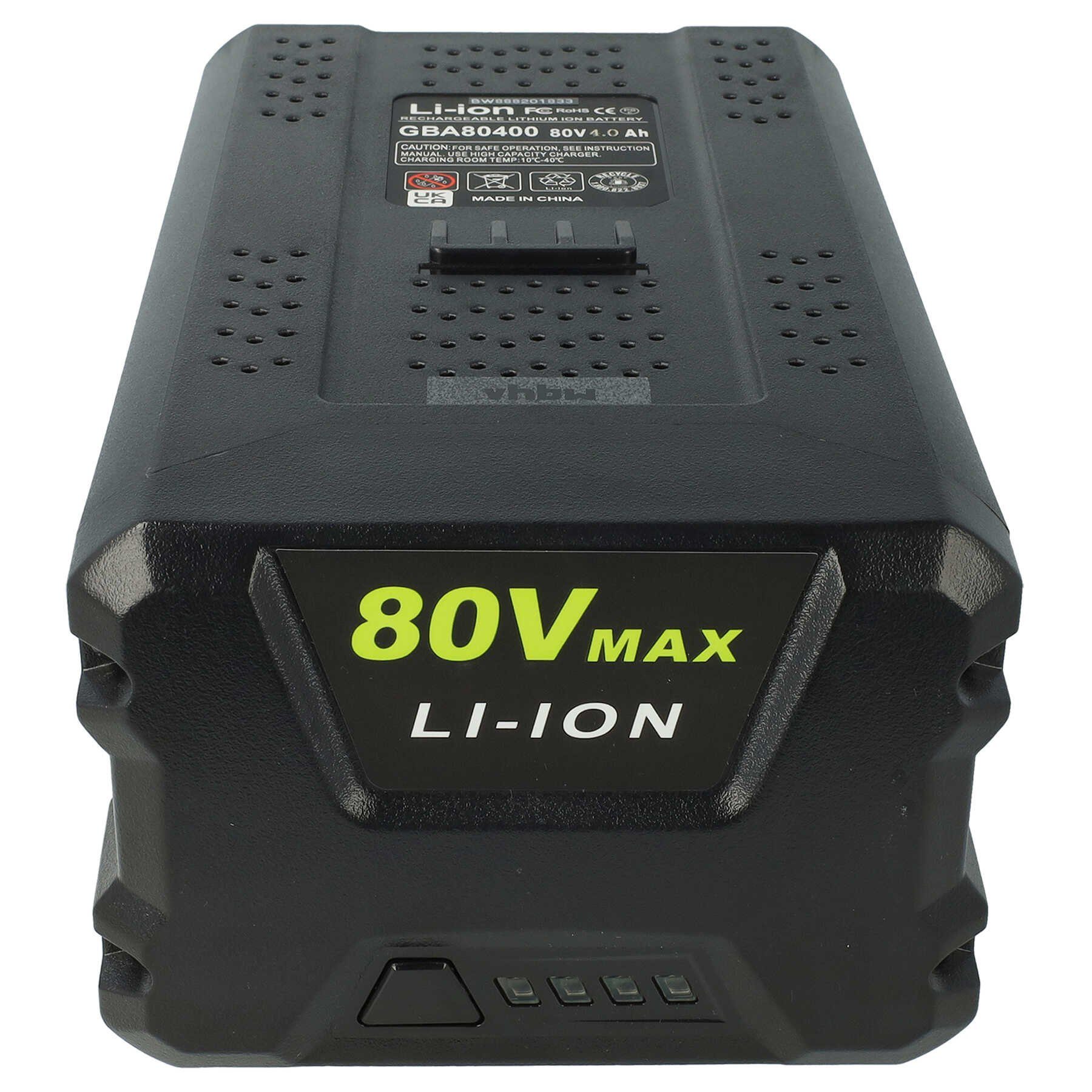vhbw Akku passend für Stiga Combi 43 AE, Combi 48 AE, Combi 43 S AE, Combi Akku Akku Li-Ion 4000 mAh (80 V, 1 St), Leistungsfähiger Austausch-Akku für Rasenmäher Rasentrimmer
