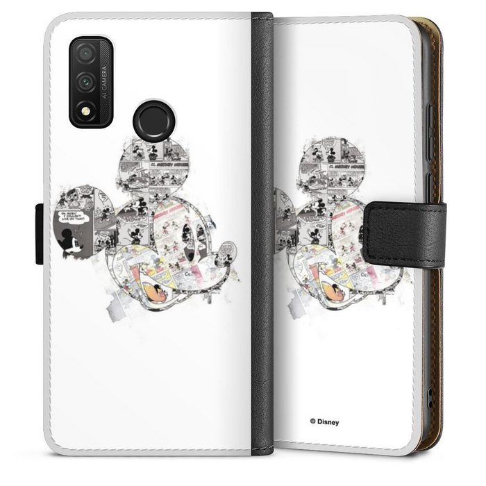 DeinDesign Handyhülle Mickey Mouse Offizielles Lizenzprodukt Disney Mickey Mouse - Collage Huawei P Smart (2020) Hülle Handy Flip Case Wallet Cover