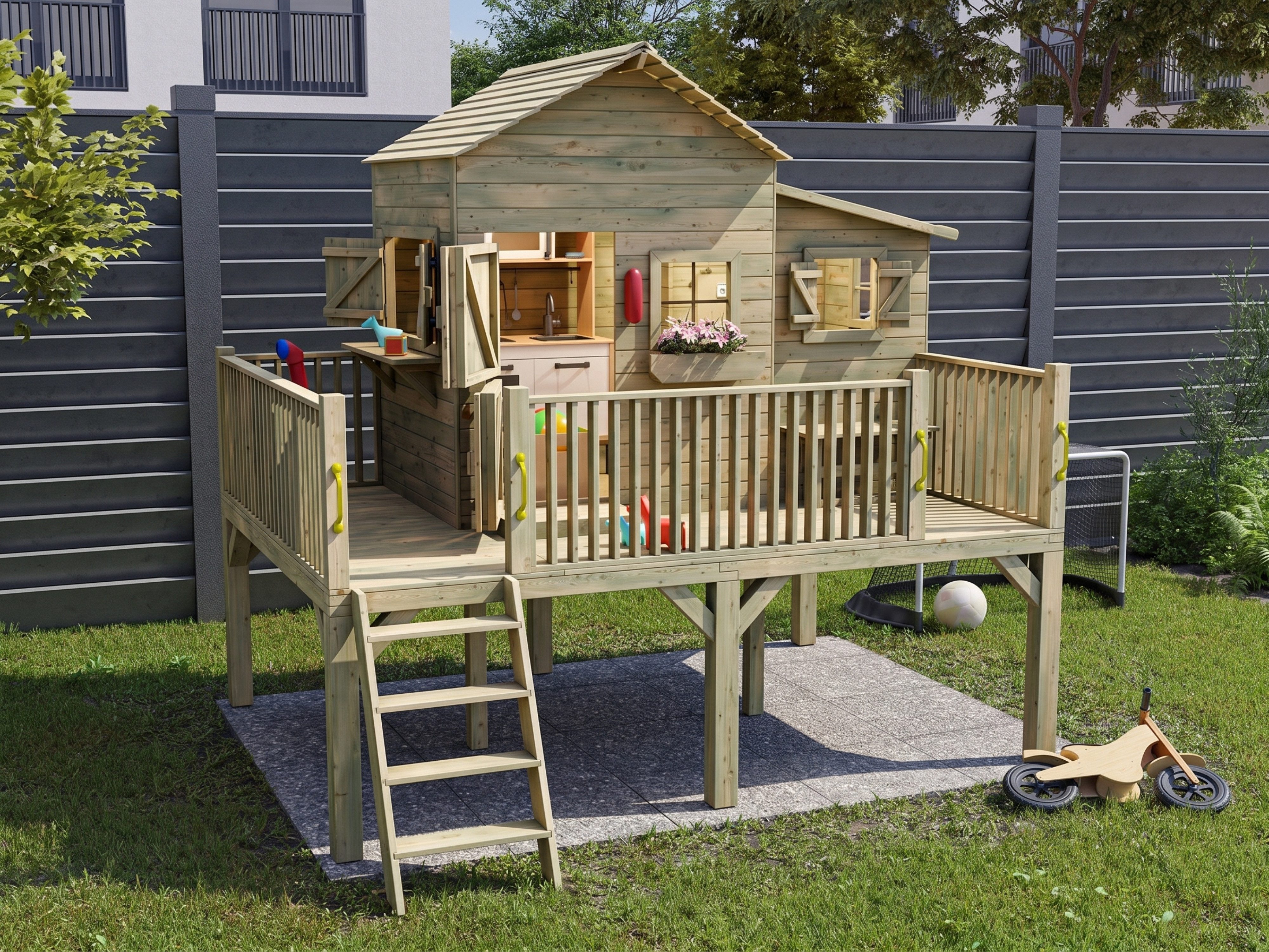 Spielhaus Prestige Garden Spielhaus Butterfly XL 351×270 cm