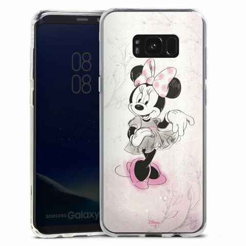 DeinDesign Handyhülle Minnie Mouse Disney Vintage Minnie Watercolor, Samsung Galaxy S8 Plus Silikon Hülle Bumper Case Handy Schutzhülle