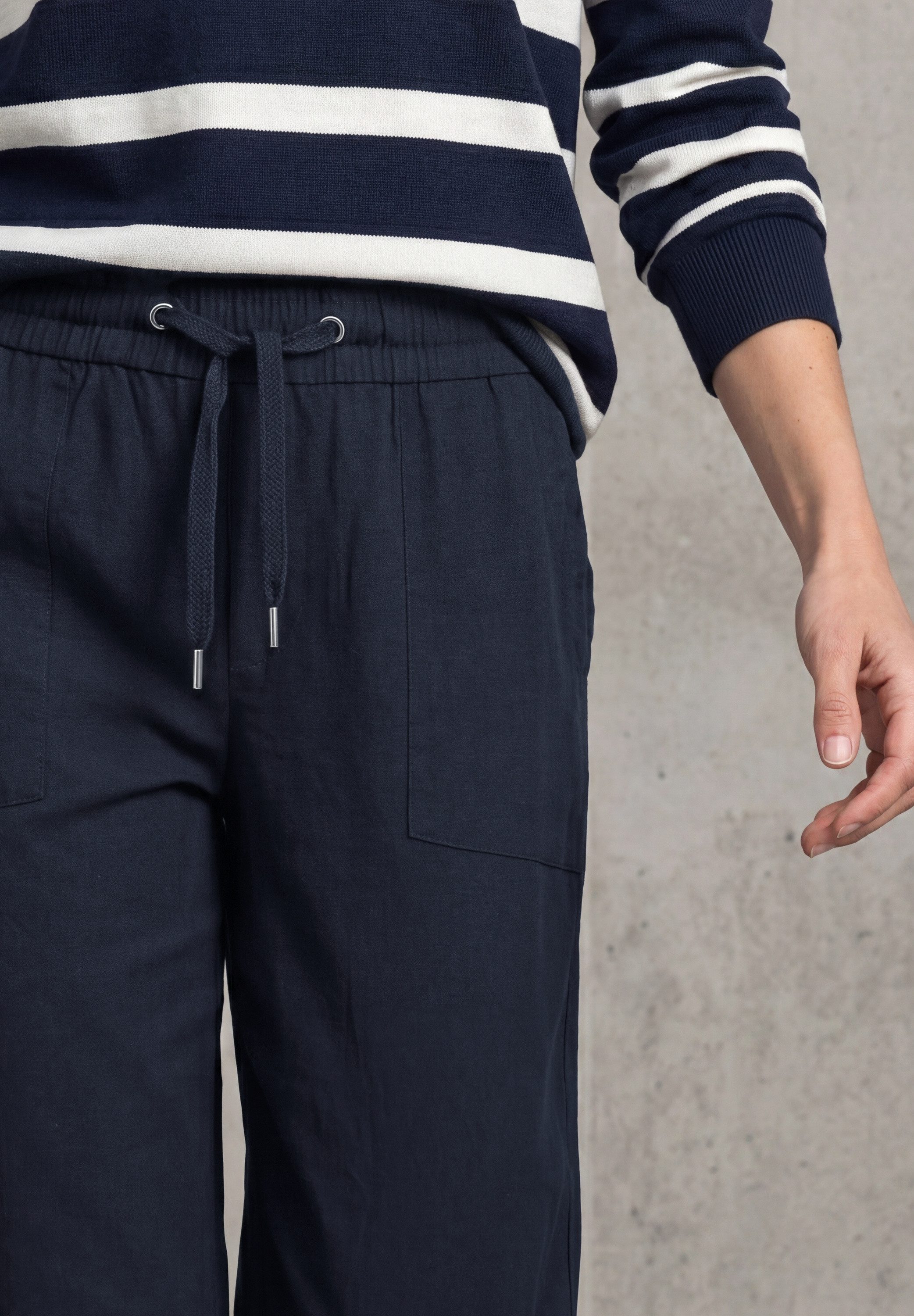 STREET ONE Stoffhose Elastikbund mit Tunnelzug