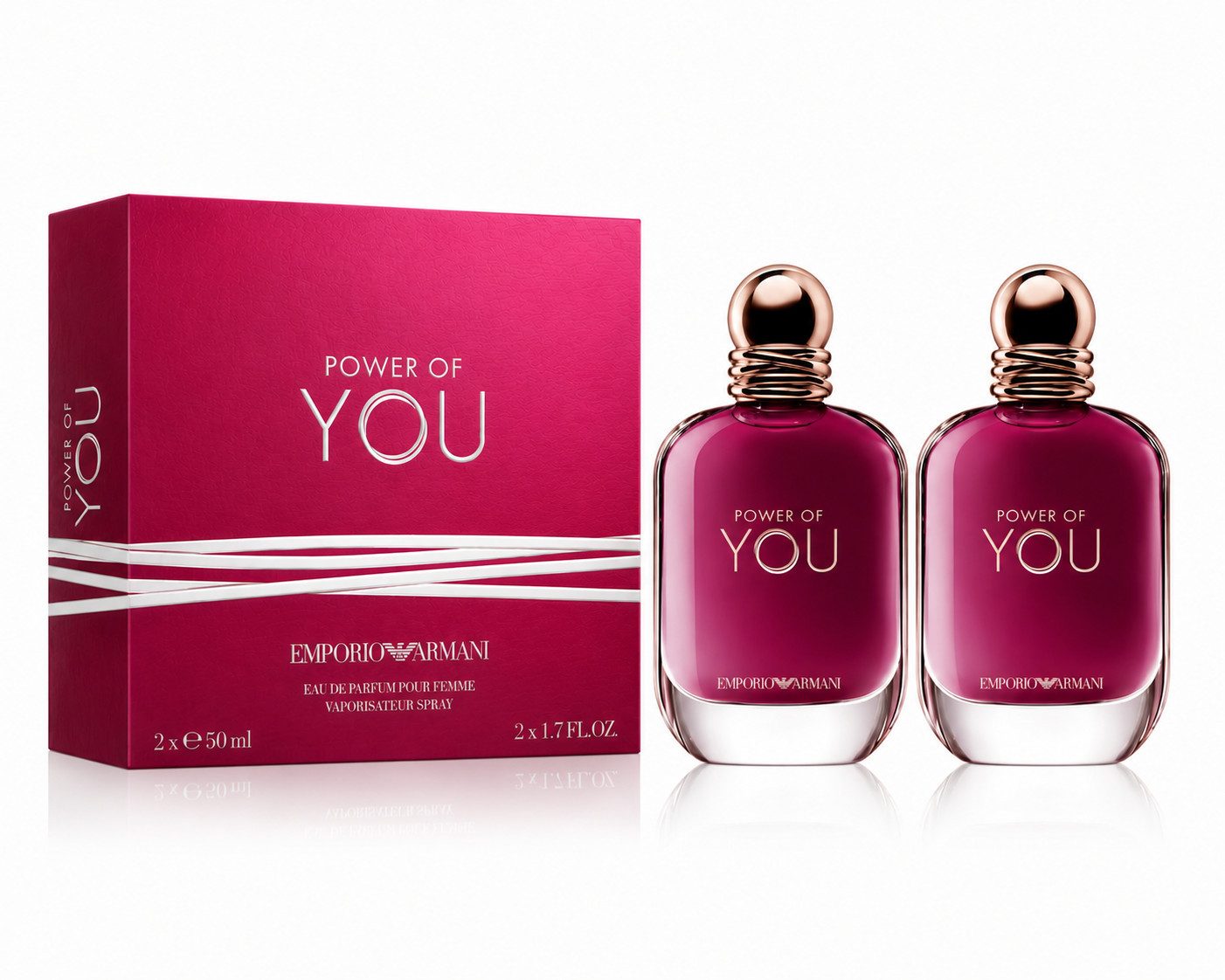 Giorgio Armani Eau de Parfum Armani Emporio Armani Power of You Eau de Parfum 2er Set, 1-tlg., Vorteilspack mit zwei Eau de Parfum Flakons