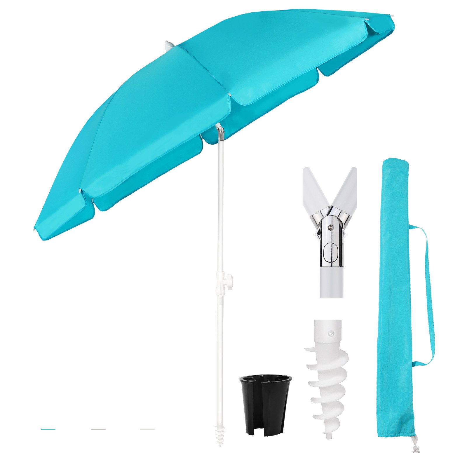 Sekey Sonnenschirm Ø180 cm Balkonschirm Terrassenschirm günstig online kaufen