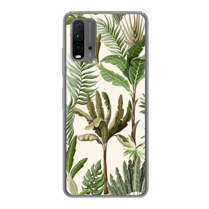 MuchoWow Handyhülle Dschungel - Palme - Bananenstaude - Kinder - Natur - Pflanzen Phone Case Handyhülle Xiaomi Redmi 9T Silikon Schutzhülle