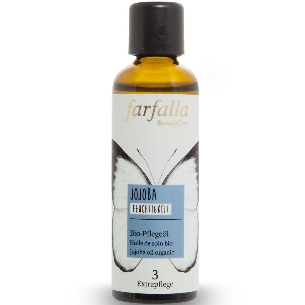 Farfalla Essentials AG Körperöl Jojoba Bio-Pflegeöl, 75 ml