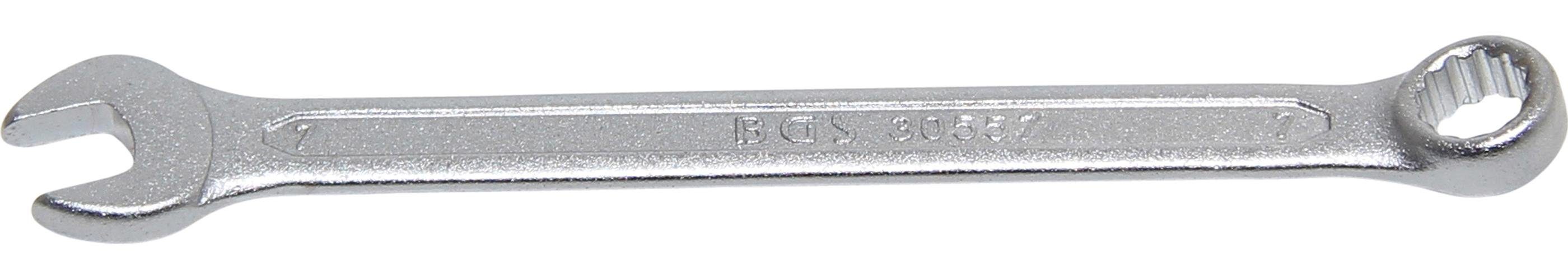 BGS technic Maulschlüssel SW Maul-Ringschlüssel, mm 7