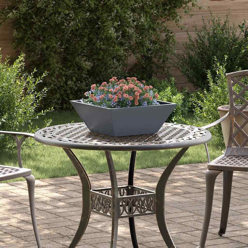 vidaXL Blumentopf Garten-Pflanzgefäß 5 Stk. Anthrazit 40 x 40 x 15 cm (5 St)