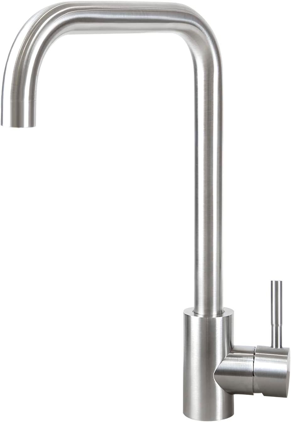ZMH Küchenarmatur Armatur Edelstahl Mischbatterie 360° Schwenkbar Spültisch günstig online kaufen