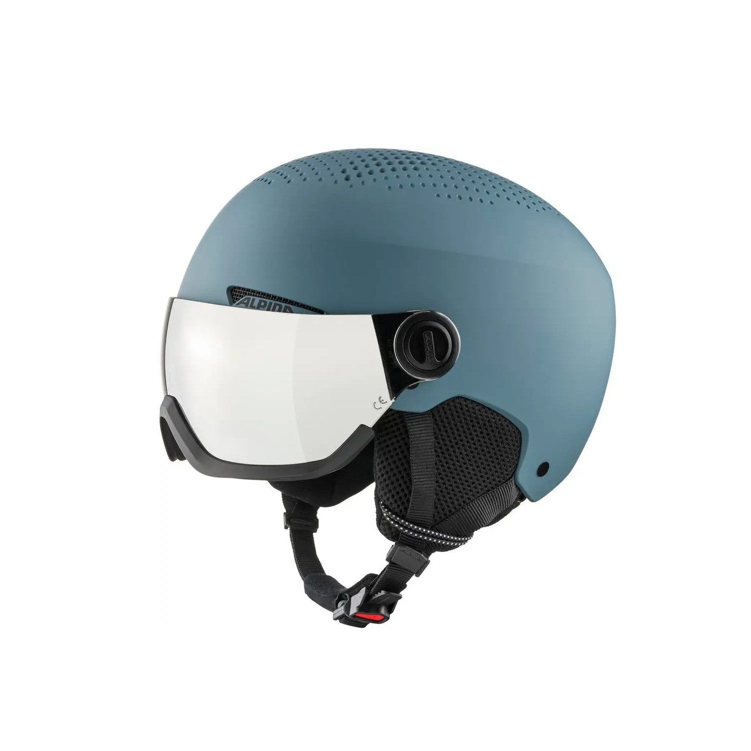 Skihelm Alpina Arber Visor Q-Lite Skihelm Snowboardhelm dirt blue matt A9228