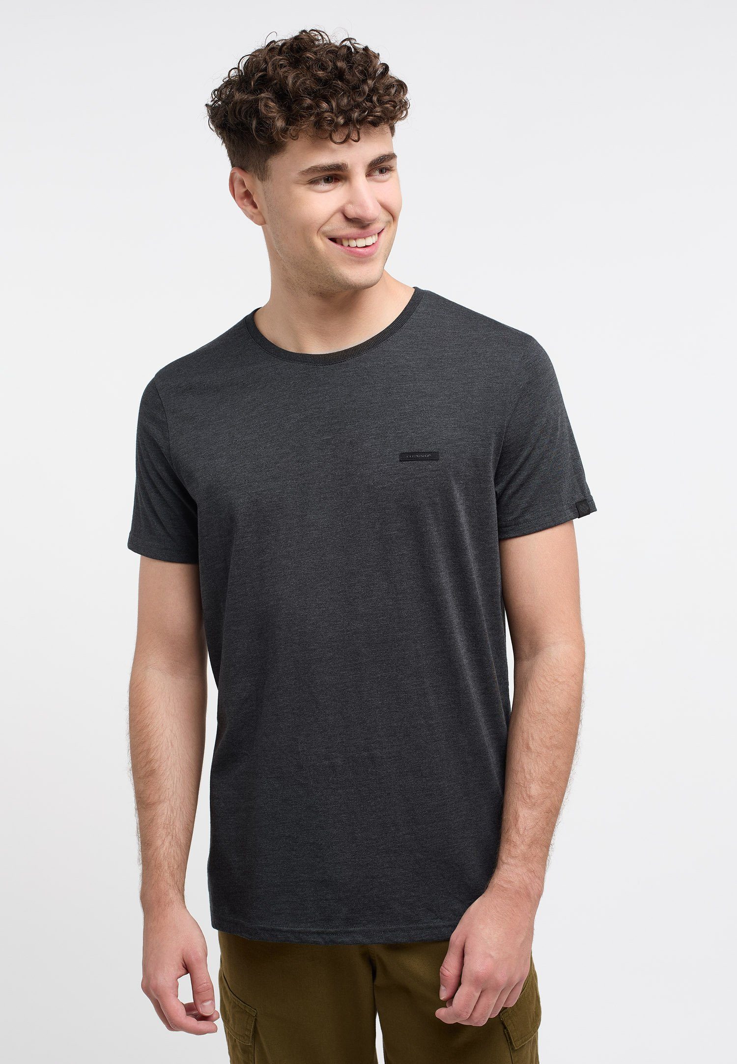 & DARK Vegane Ragwear NEDIE T-Shirt Mode GREY Nachhaltige