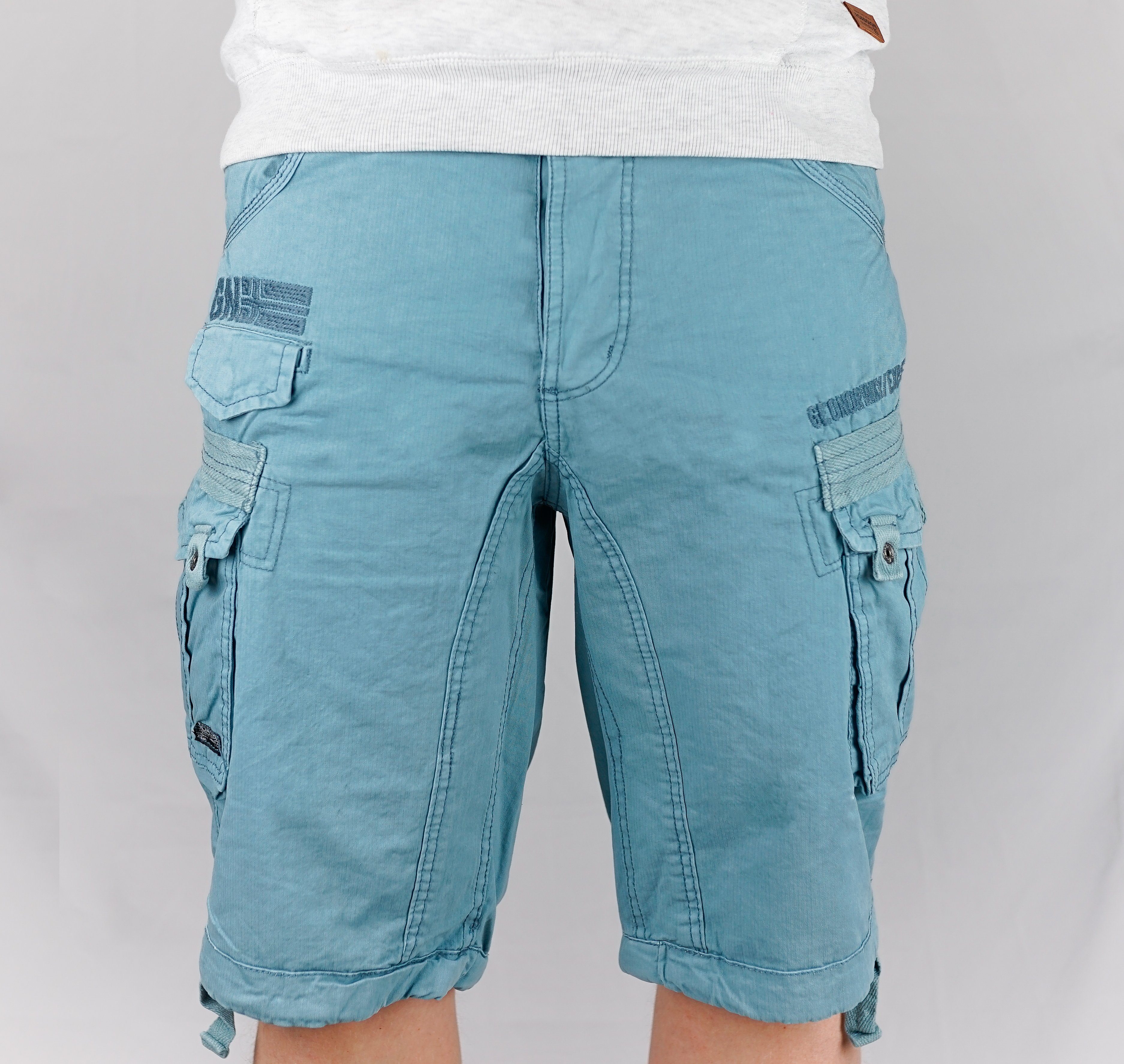 Geographical Norway Cargoshorts kurze Hose aus Baumwolle, Sommer-Bermuda (Packung, 1-tlg) Herrenshorts mit Gürtel Размер S bis 5XL