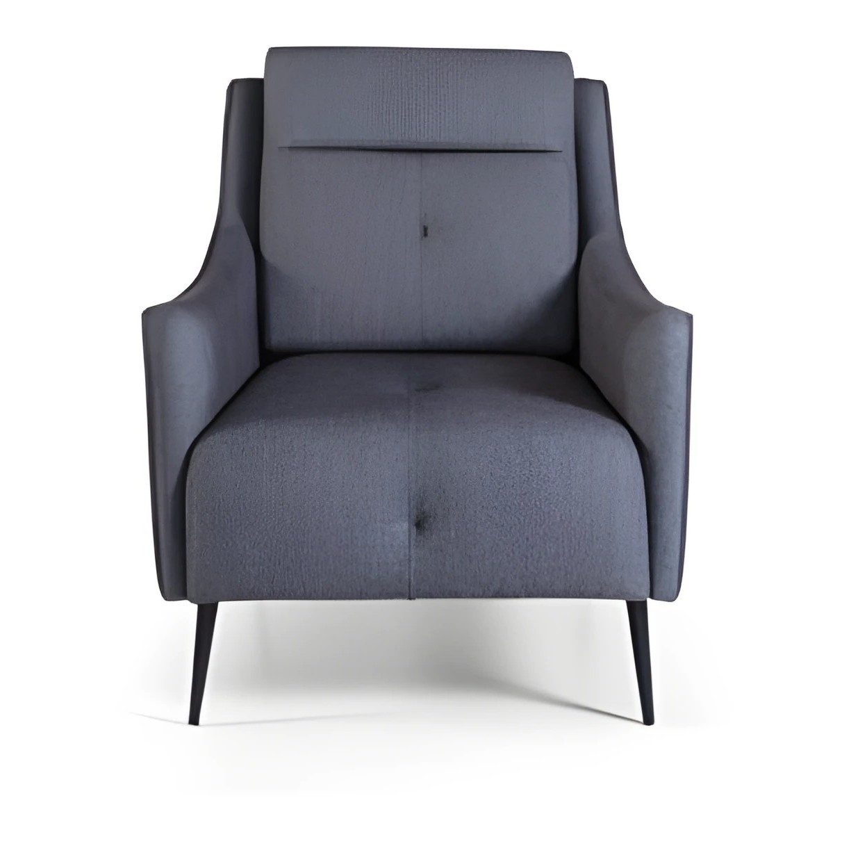 Xlmoebel Loungesessel XLMOEBEL Lounge Chair Barlounge grauer Textilsessel mit Armlehnen (1-St), Made in Europa