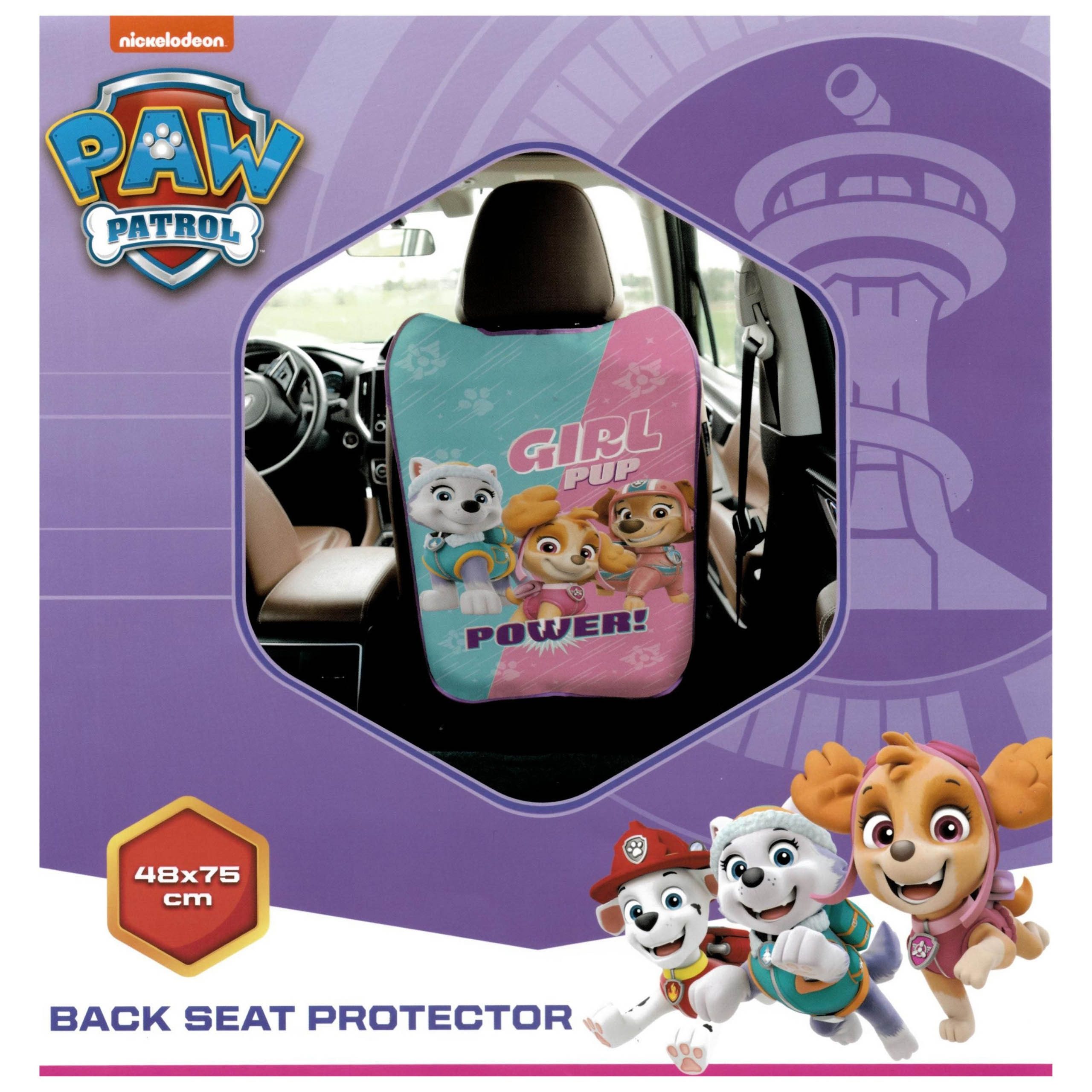PAW PATROL Auto-Rückenlehnenschutz PAW PATROL Autositzbezug Mädchen, Schutzmatte Autositz 48x75 cm