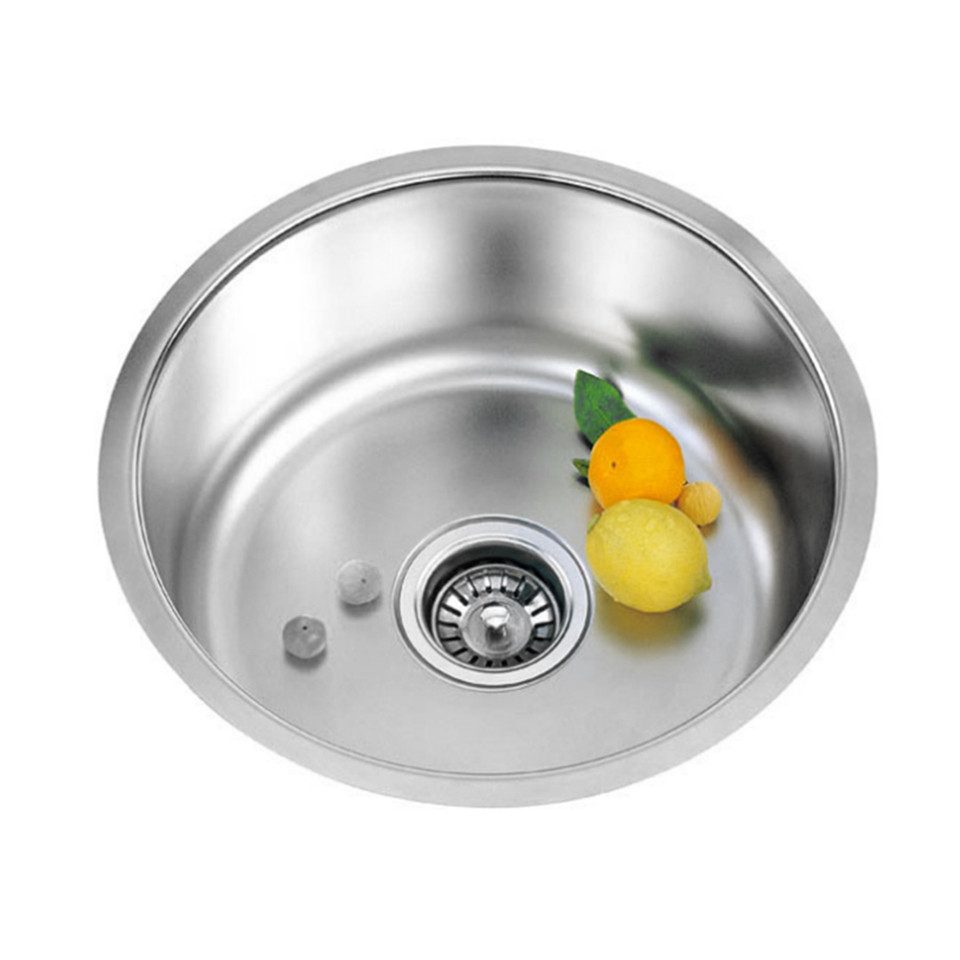 JEOBEST Edelstahlspüle Spülbecken 41x41 cm Einbauspüle Küchenspüle inkl. Si günstig online kaufen