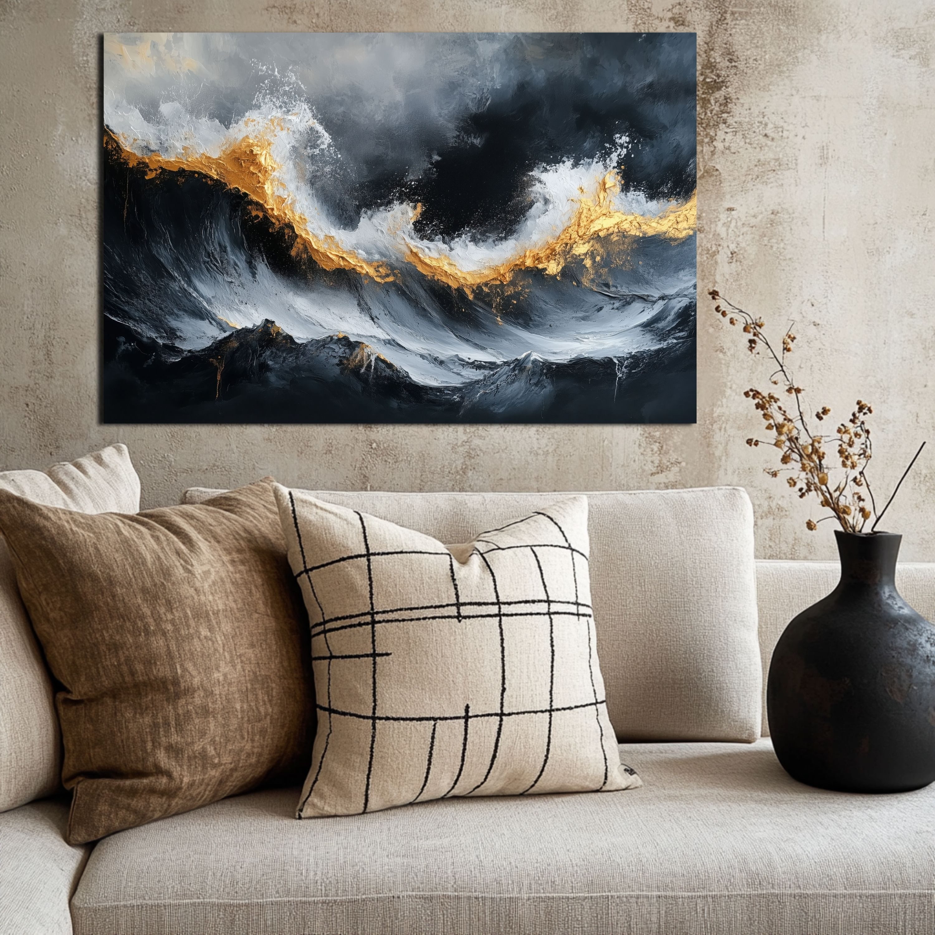 DARO Design Leinwandbild Modern Abstrakt Wandbilder günstig online kaufen