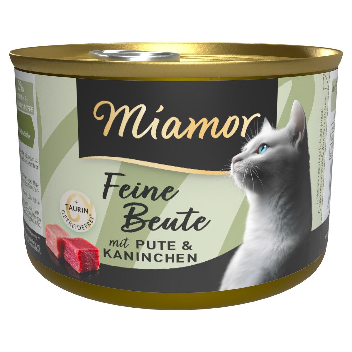 Miamor Feine Beute Pute & Kaninchen 185 g - 12 Stück, Nassfutter für: Katze