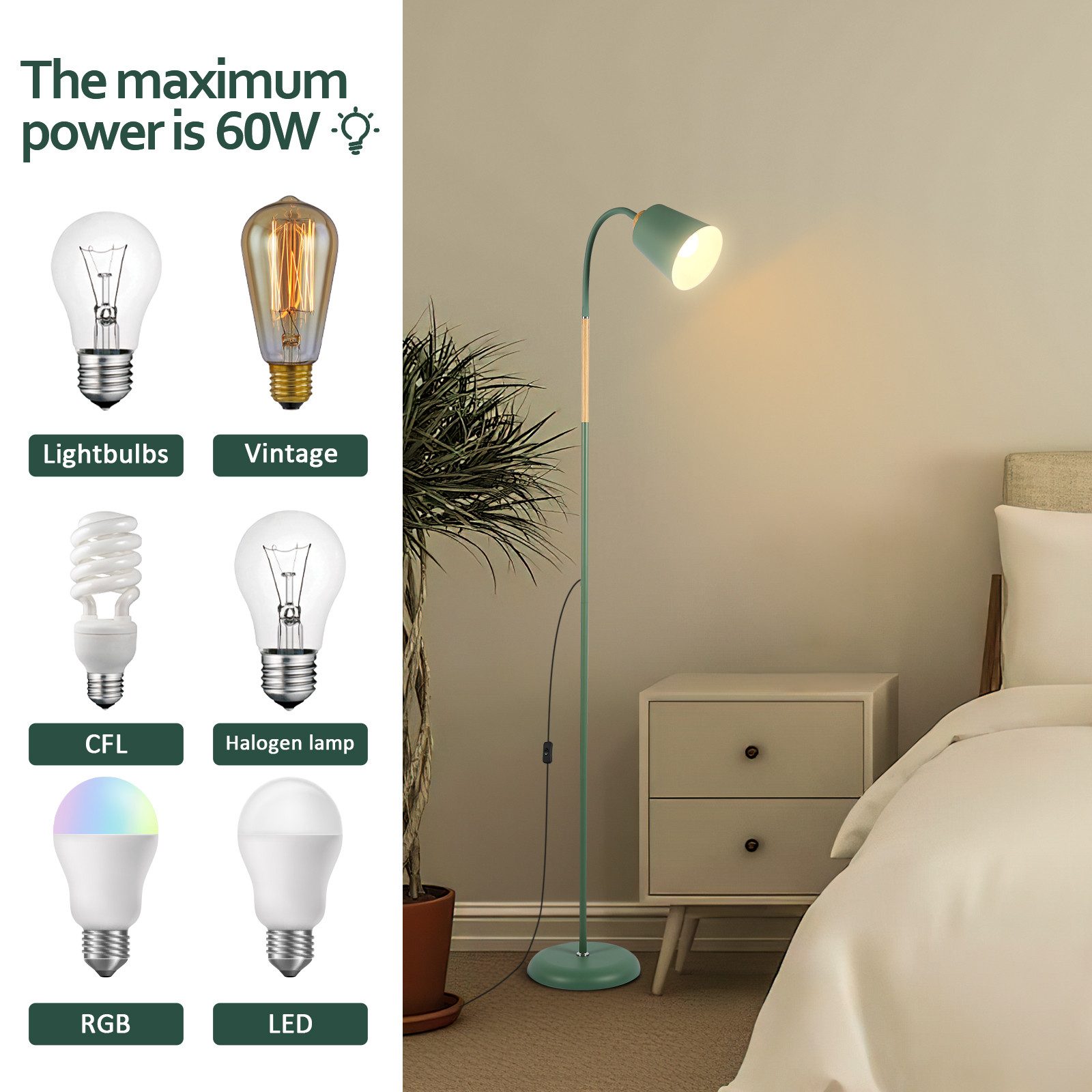 ANTEN LED Stehlampe Retro LED Stehleuchte günstig online kaufen