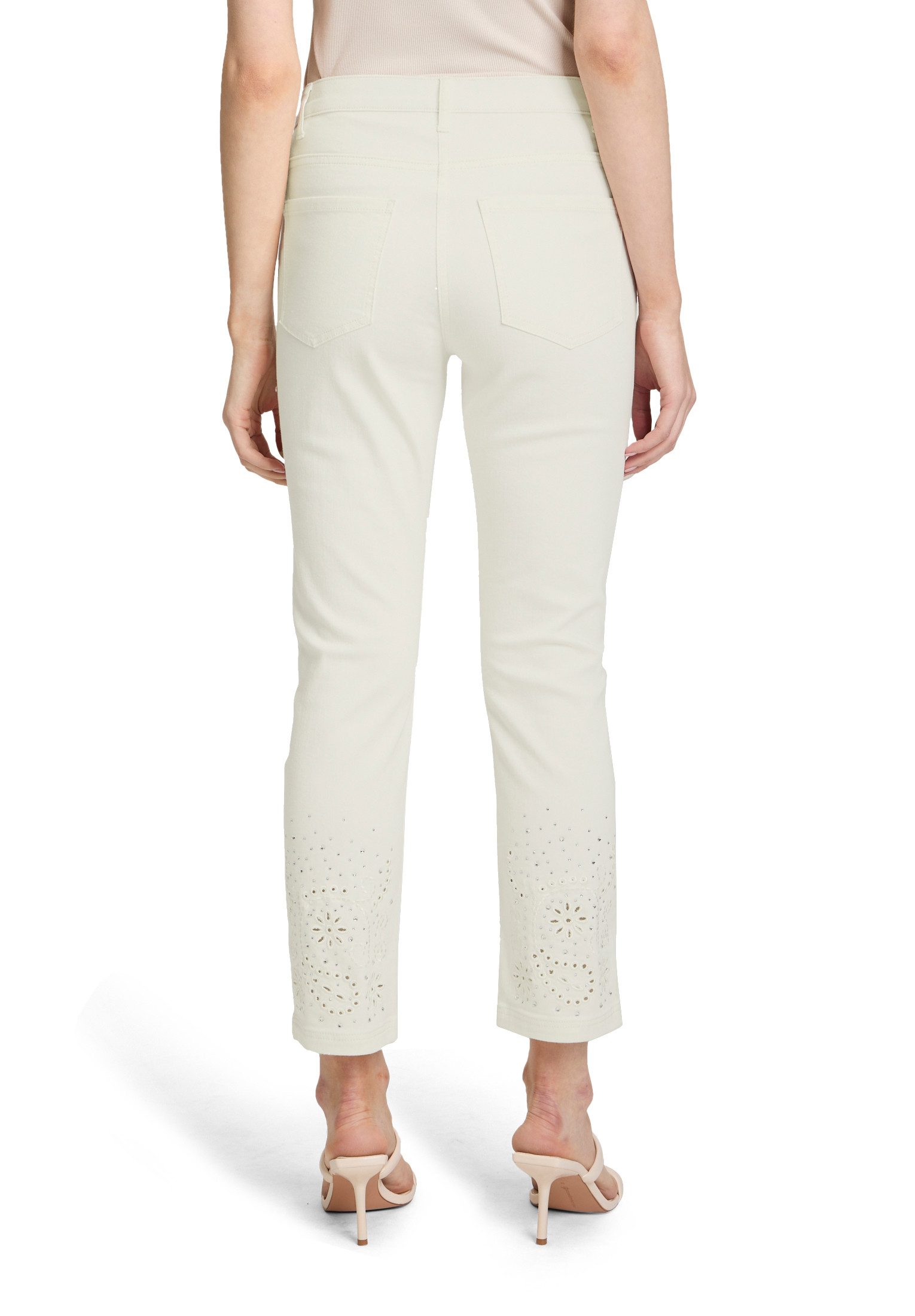 Betty Barclay Stoffhose Damen mit Stickerei Lochstickerei