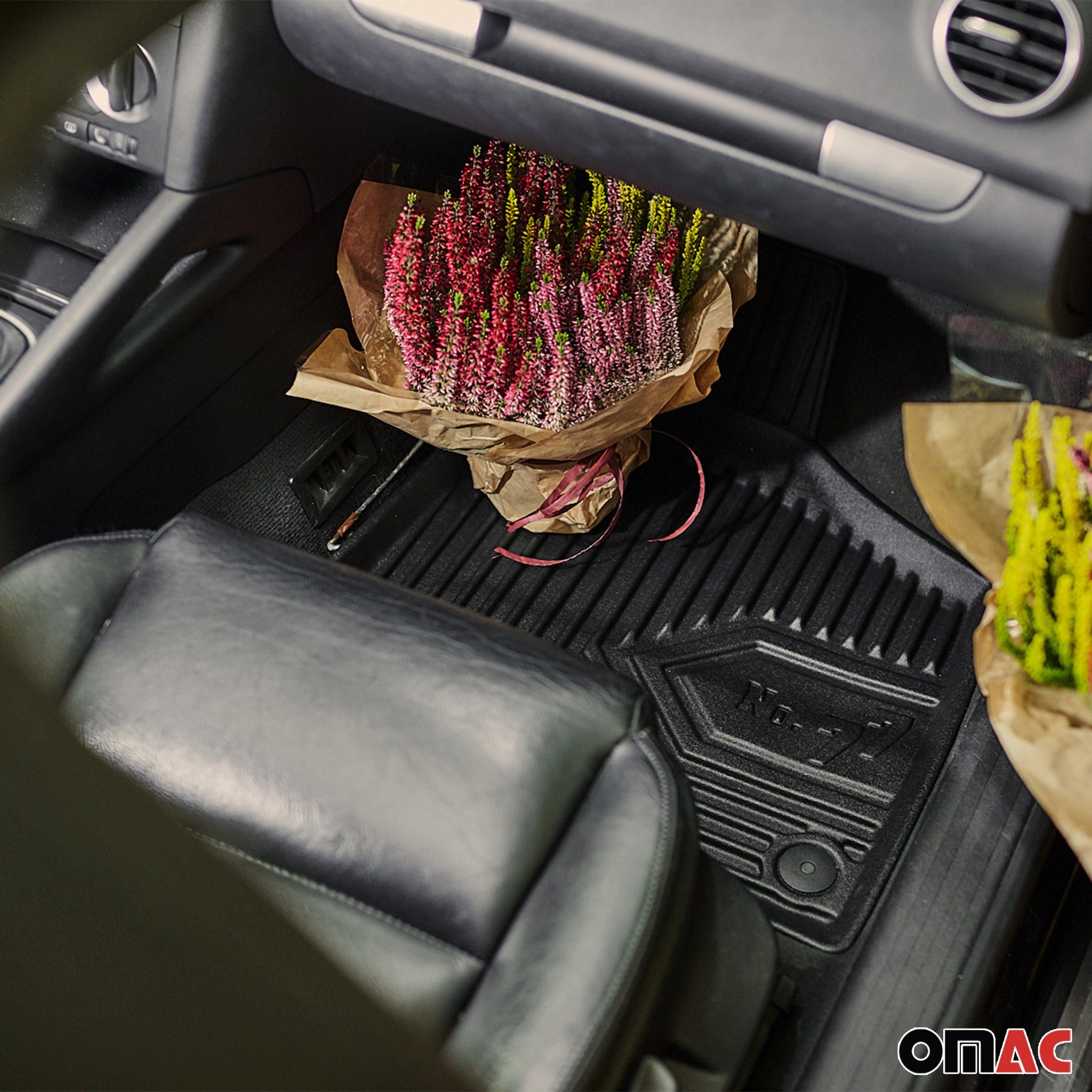 OMAC Auto-Fußmatten Gummimatten für Tesla Model S 2012-2021 Pre-FL TPE Schwarz 3 teile (3 St), für Tesla Model S 2012-2021 Pre-FL Tesla Model S 2012-2021 Pre-FL, Antirutsch,Wasserfest,Einfache Installation